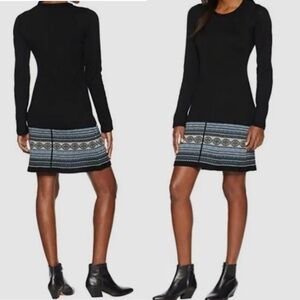 AVENTURA Black Sweater Dress Wool Blend Size Small